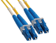 LC Duplex Singlemode 9/125 (OS2) Fiber Optic Patch Cable in Yellow - 2-m ICFOJ1M502 LC Duplex Singlemode 9/125 (OS2) Fiber Optic Patch Cable in Yellow - 2-m ICFOJ1M502